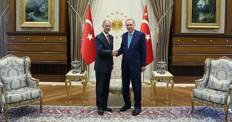 Erdoğan, Prens Edward ı kabul etti