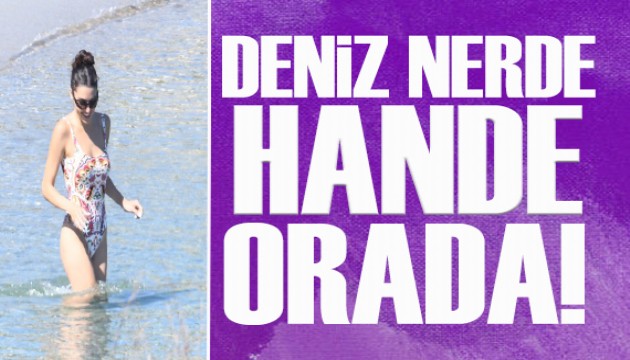 Hande Er�el'in Bodrum tatili �ok konu�ulur!