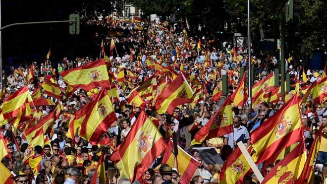 Barselona da, Katalonya karşıtı gösteri