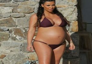 Hamile Kim Kardashian Sere Serpe Görüntülendi! FOTO HABER