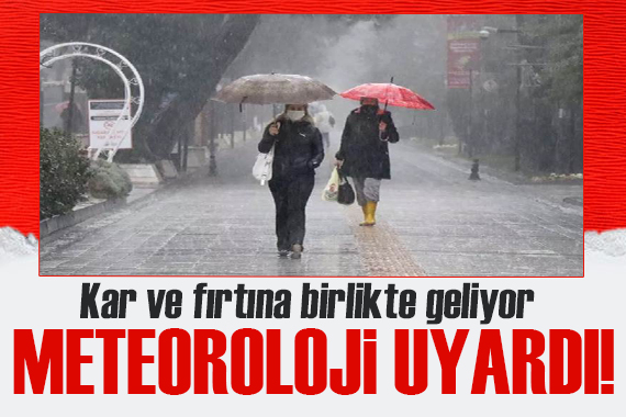 Meteoroloji uyardı: İstanbul da yağış ve fırtına alarmı!