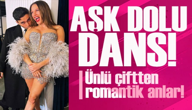 Serenay Sar�kaya ve Mert Demir'den romantik dans