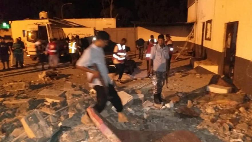 Libya da göçmen kampına hava saldırısı: En az 40 ölü