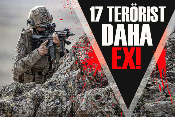 MSB duyurdu: Irak ve Suriye de 17 terörist daha etkisiz!