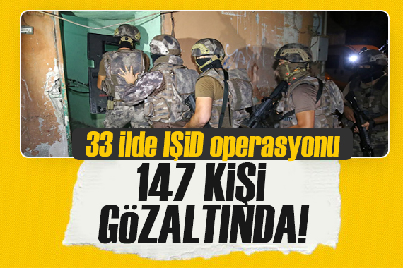 Bakan Yerlikaya duyurdu: 33 ilde IŞİD operasyonu, 147 şüpheli gözaltında!
