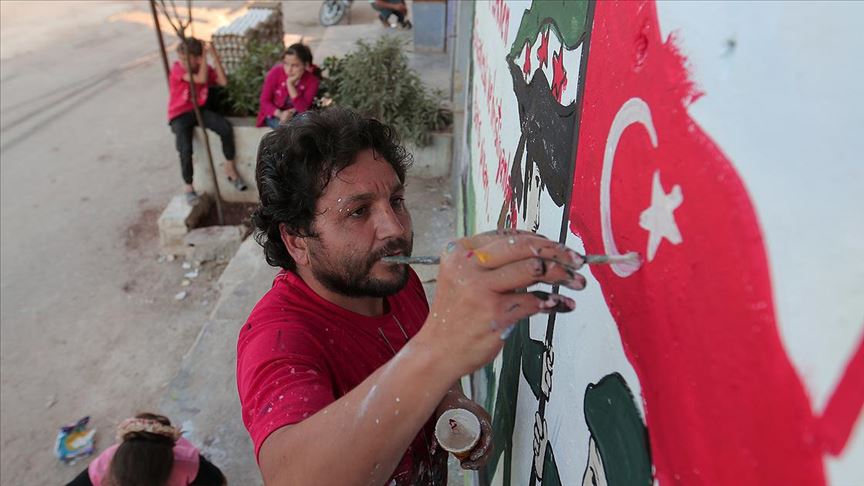 İdlib li sanatçıdan harekata destek