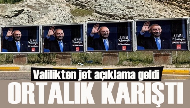 K�l��daro�lu afi�leri Tunceli'yi kar��t�rd�, Valilikten a��klama geldi