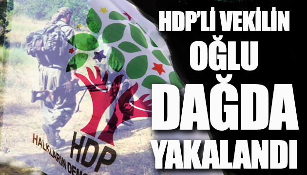 HDP li vekilin oğlu dağda yakalandı