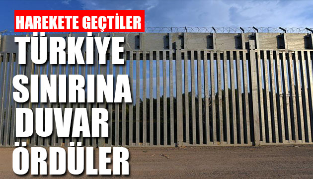Yunanistan dan Türkiye sınırına duvar