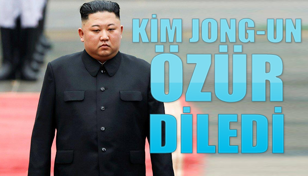 Kim Jong-un özür diledi