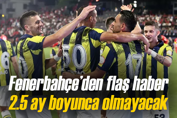 Fenerbahçe den açıklama geldi! Trabzonspor maçı öncesi şok...