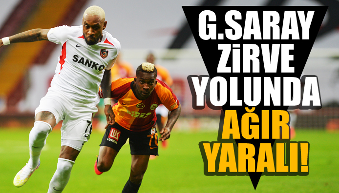 Galatasaray zirve yolunda ağır yaralı! 90+15 te gelen gol...