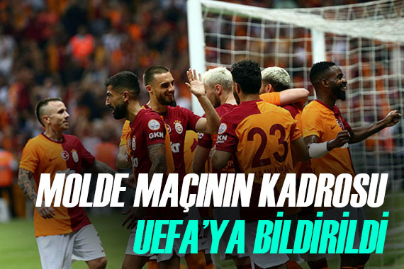Galatasaray ın Molde maçı kadrosu belli oldu