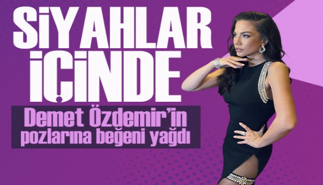Demet �zdemir siyahlar i�inde! Pozlar�na be�eni ya�d�