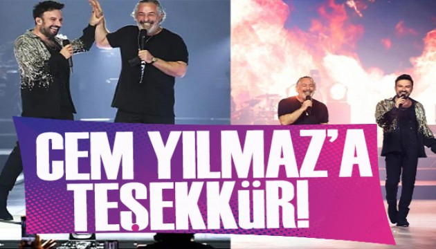 Tarkan'dan, Cem Y�lmaz'a te�ekk�r! 'En unutulmaz anlardan biri'