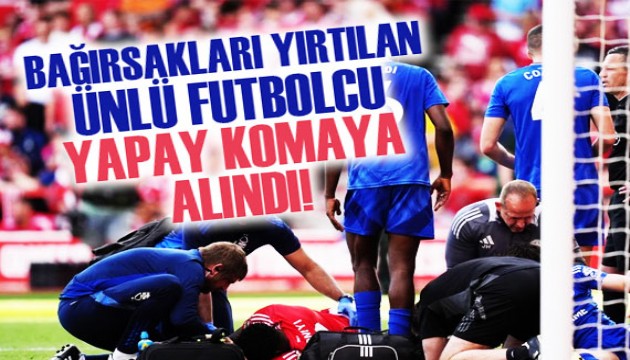 Barsaklar yrtlan nl futbolcu yapay komaya alnd!