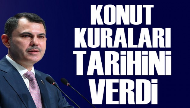 Bakan Kurum konut kuralar�n�n tarihini a��klad�