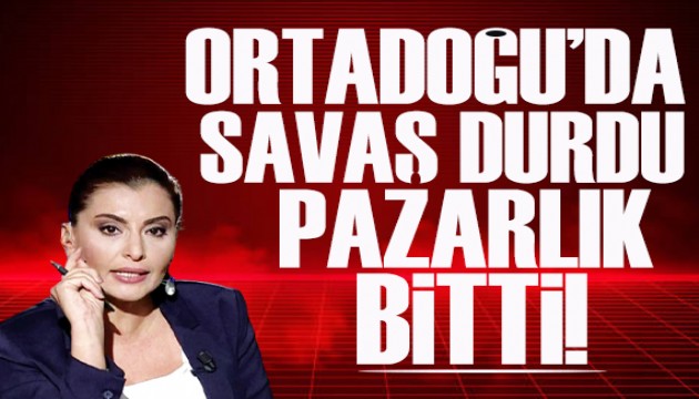 Hande F�rat yazd�: Ortado�u�da sava� durdu, pazarl�k bitti