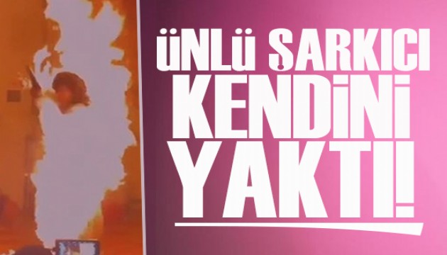 Katy Perry, yeni �ark�s�n�n klibi i�in kendini yakt�