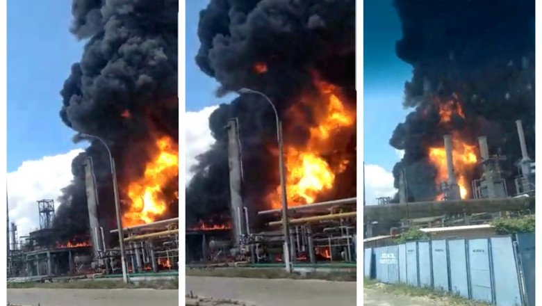 Romanya nın en büyük petrol rafinerisinde yangın