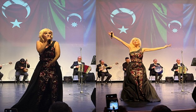 Sevgi Keskin Manisal� T�rk D�nyas� i�in verdi�i konserlerinde f�rt�na gibi esti!