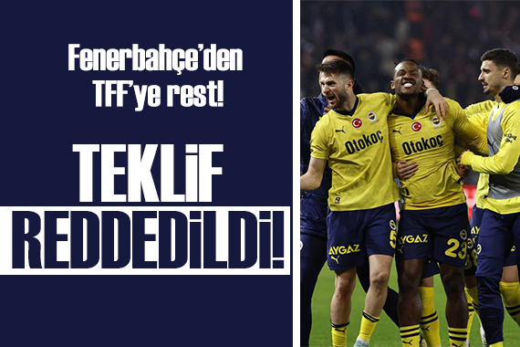 Fenerbahçe den TFF ye rest!