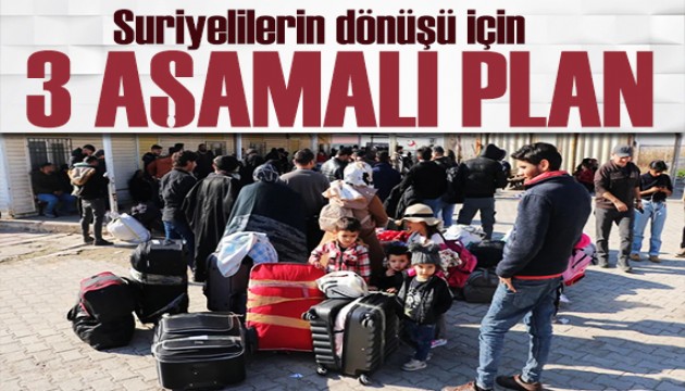 Suriyeliler için 3 aşamalı plan hazırlandı