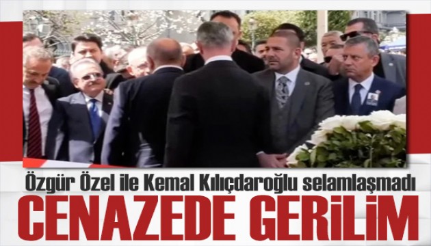 Cenaze t�reninde gerilim! �zg�r �zel ile Kemal K�l��daro�lu selamla�mad�