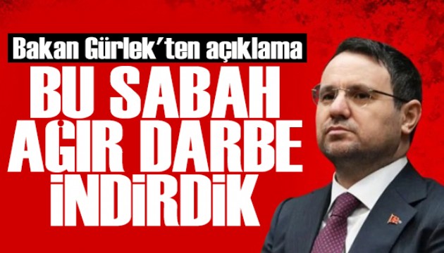 Bakan G�rlek dev operasyonu duyurdu: Su� �rg�t�ne darbe!