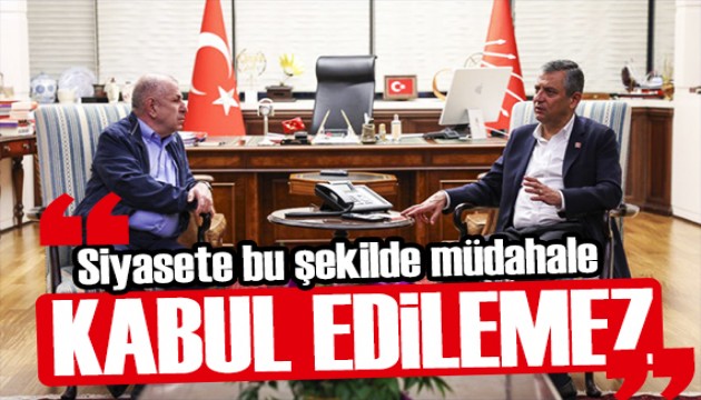 �mit  �zda�'dan CHP'ye ziyaret: Bu m�dahale kabul edilemez