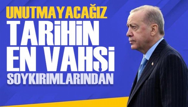 Erdo�an'dan Srebrenitsa Soyk�r�m� mesaj�: Asla unutmayaca��z