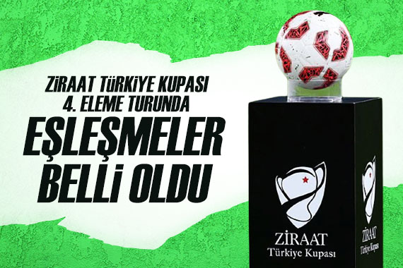 Ziraat Türkiye Kupası 4. Eleme Turu’nda eşleşmeler belli oldu