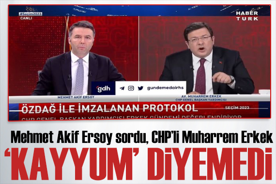 Mehmet Akif Ersoy  kayyumu  sordu, CHP li Muharrem Erkek yanıtlayamadı