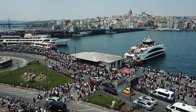 İstanbul'da korona virüs koşusu