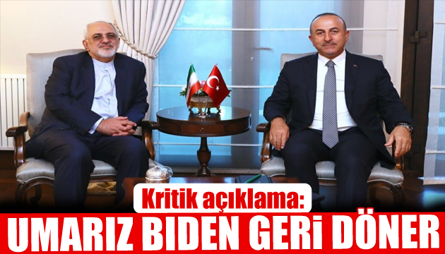 Bakan Çavuşoğlu ve mevkidaşı Zarif ten ortak açıklama