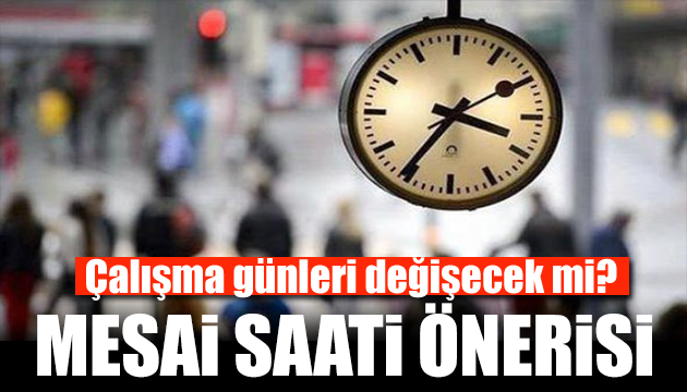 Prof. Dr. Mehmet Ceyhan: Mesai saatleri değişsin