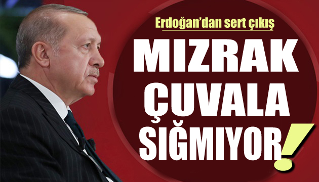 Cumhurbaşkanı Erdoğan: Artık mızrak çuvala sığmıyor