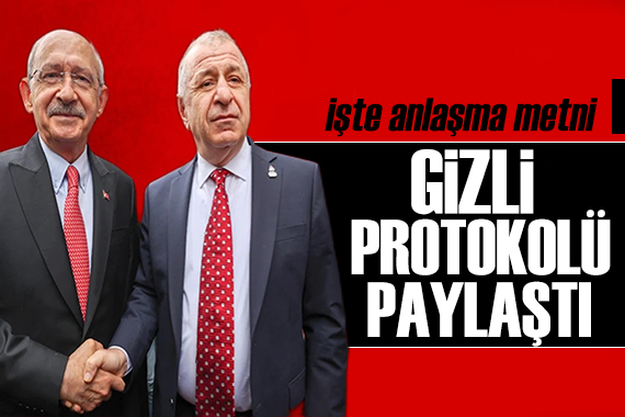 Ümit Özdağ ilk kez paylaştı: Zafer Partisi-CHP protokolü!