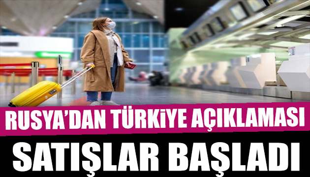 Rus tur şirketleri Türkiye ye yönelik tatil satışlarına başladı