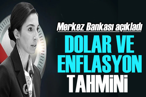 Merkez Bankası açıkladı: Dolar ve enflasyon mesajı! Yıl sonu tahmini belli oldu