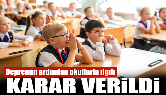 İzmir de depremin ardından okullarla ilgili karar!