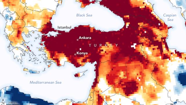 NASA dan Türkiye ye kuraklık uyarısı