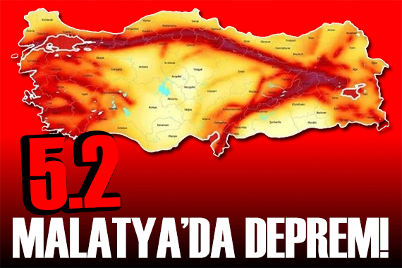 AFAD duyurdu: Malatya da 5.2 büyüklüğünde deprem!