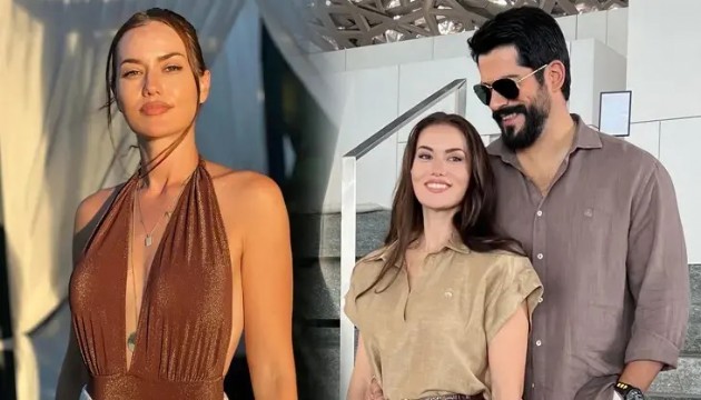 Fahriye Evcen'in tatil pozlar�na yorum ya�d�: Plaj� sallad�!