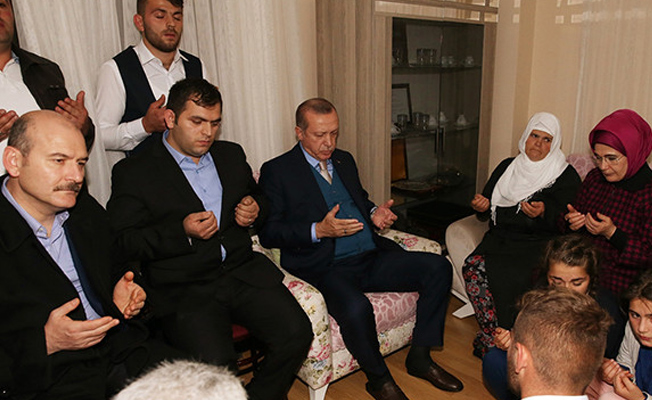 Erdoğan dan Eren in ailesine ziyaret