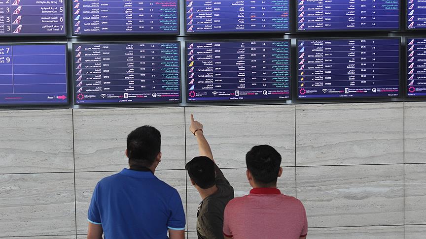 Katar da uçuşlarda aksaklık yaşanmıyor