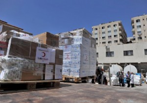 Türk Kızılayının malzeme yardımı Gazze ye ulaştı!
