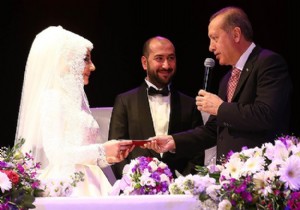 Erdoğan nikah şahidi oldu!
