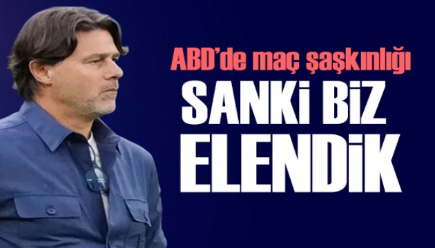 ABD'de T�rkiye ma�� �a�k�nl���: Sanki biz elendik