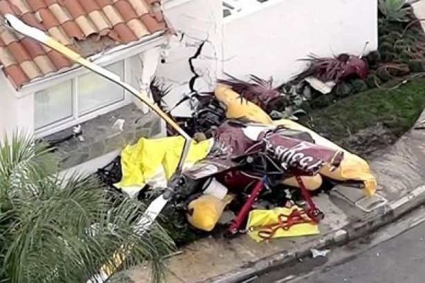 Helikopter evin üzerine düştü: 3 ölü